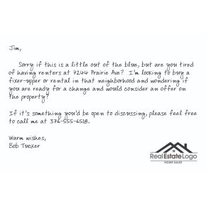 81299 Personalized Notecard - Black & White