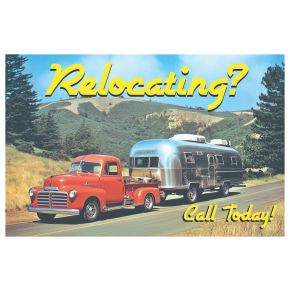 Retro Postcard Relocating