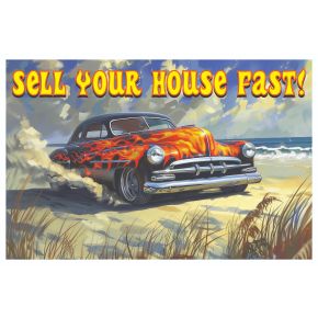 Retro Postcard Sell your house fast