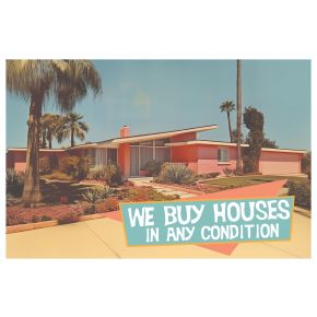 Retro Postcard We Buy Houses In Any Condition